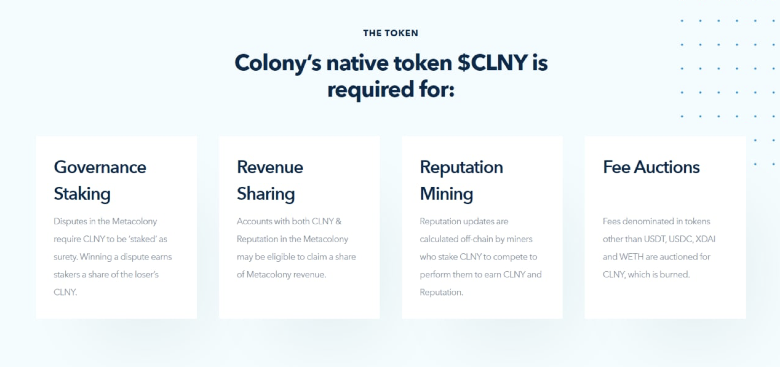 Colony Token Info