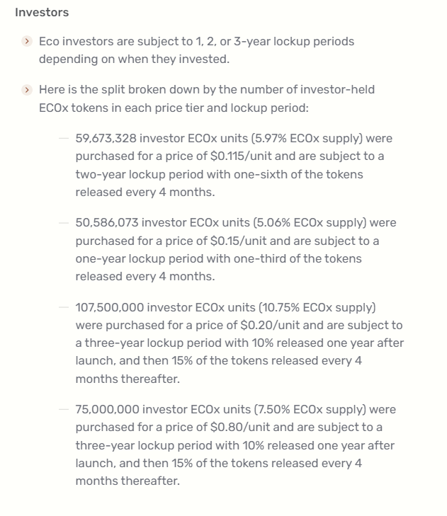 ECO & ECOx Tokenomics