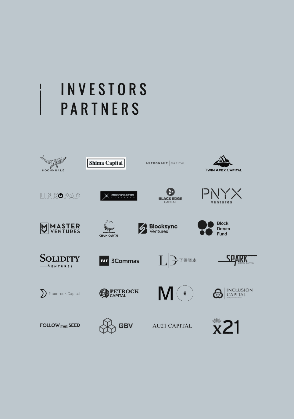 Genesis Shards Investors and Partners