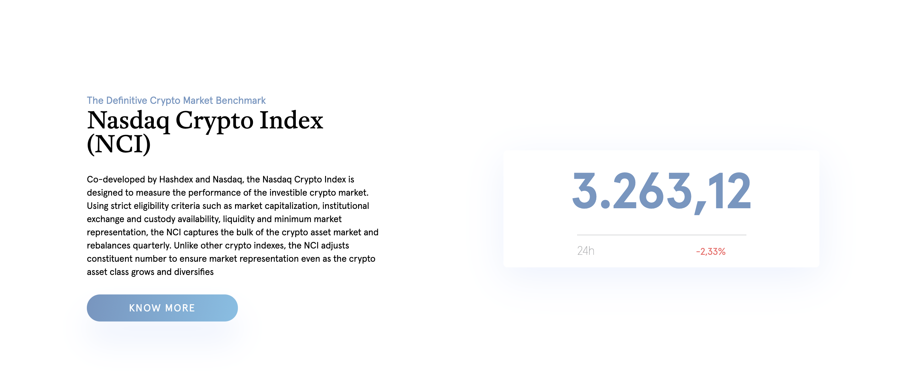 Hashdex Index
