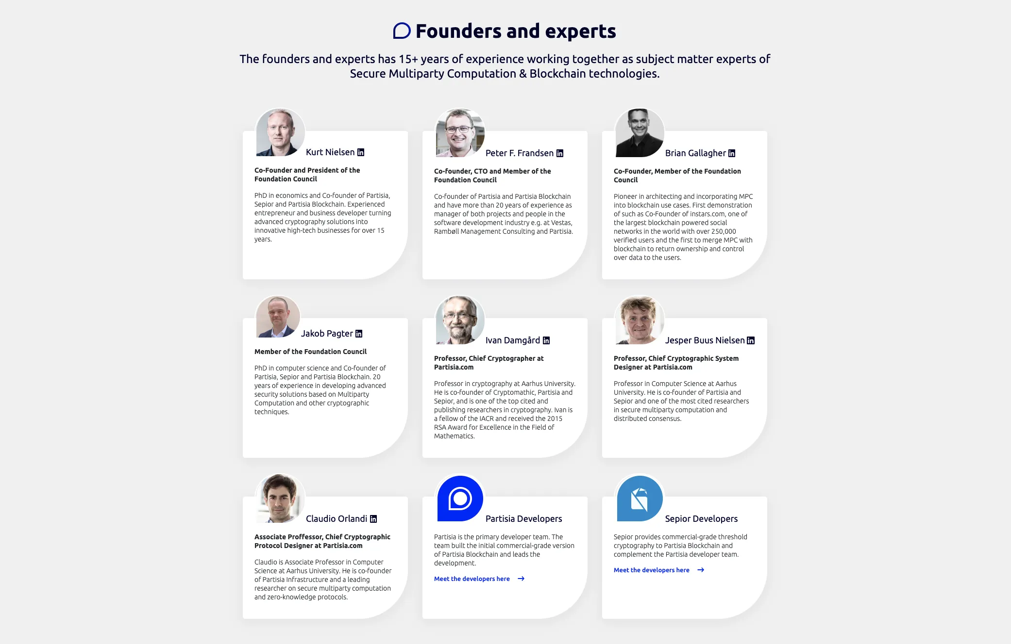 Partisia Blockchain Team