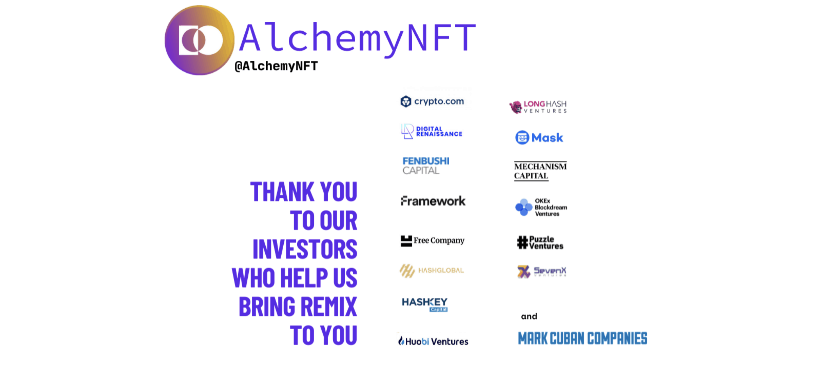 AlchemyNFT Investors