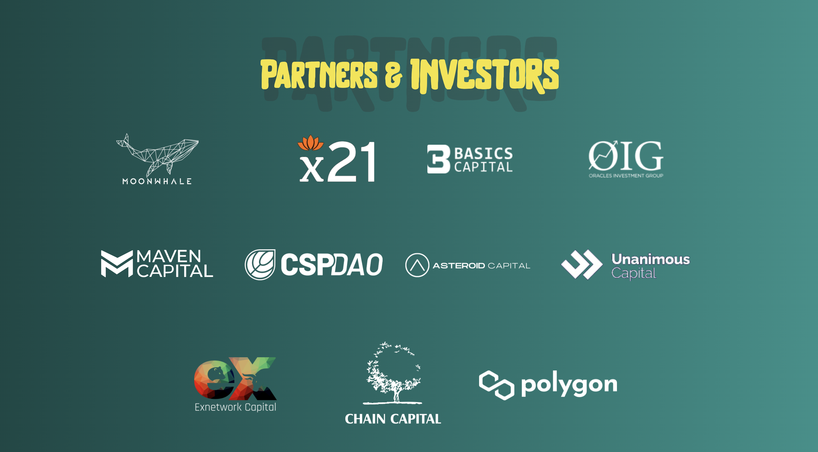 The Realm Defenders Partners and Investors