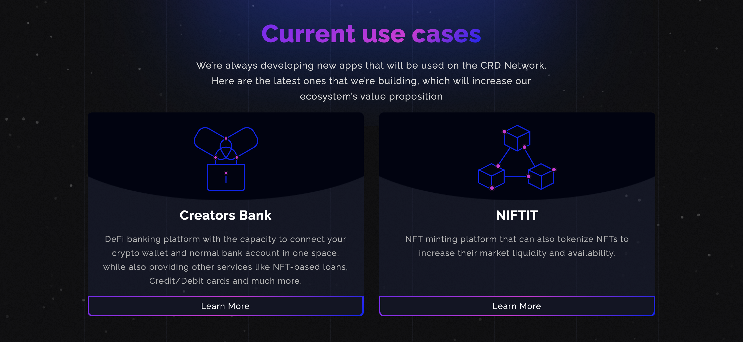 CRD Network Use Cases