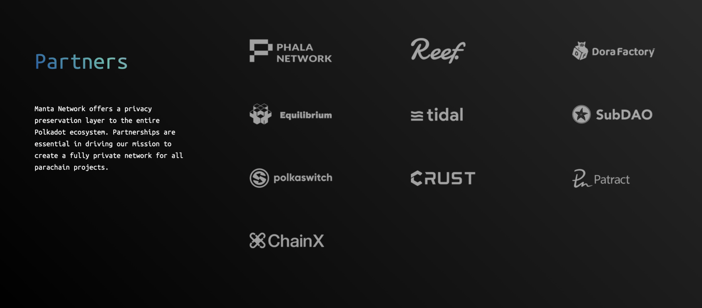 Manta Network Partners