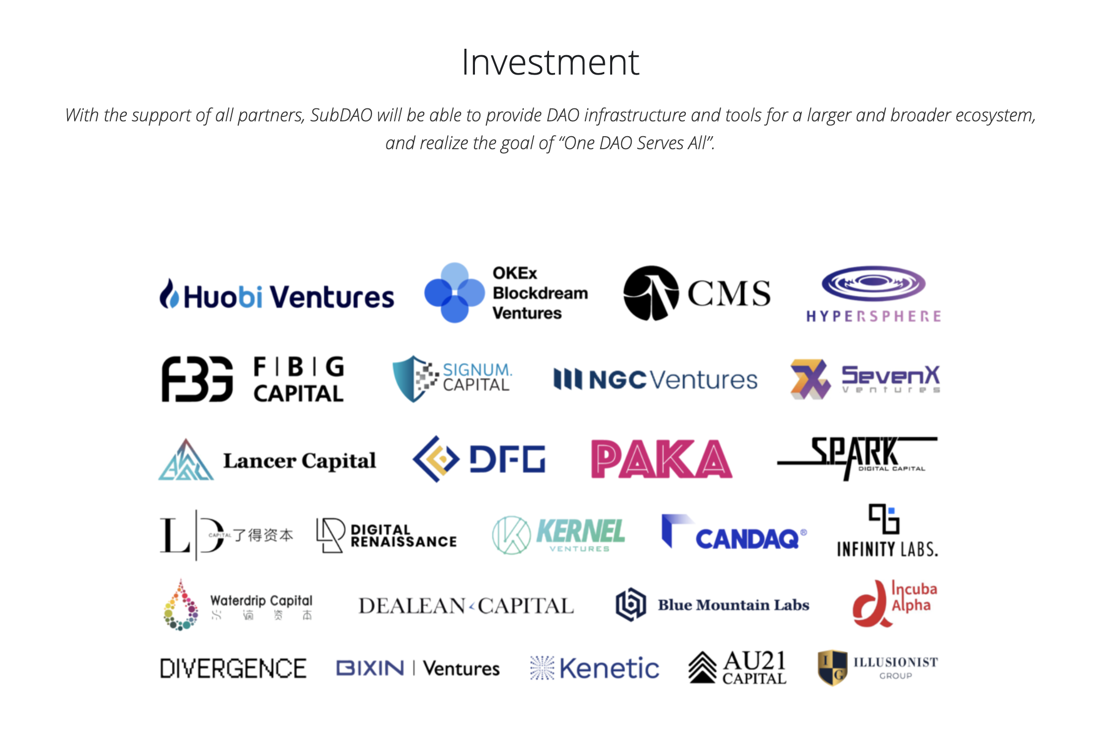 SubDAO Investors