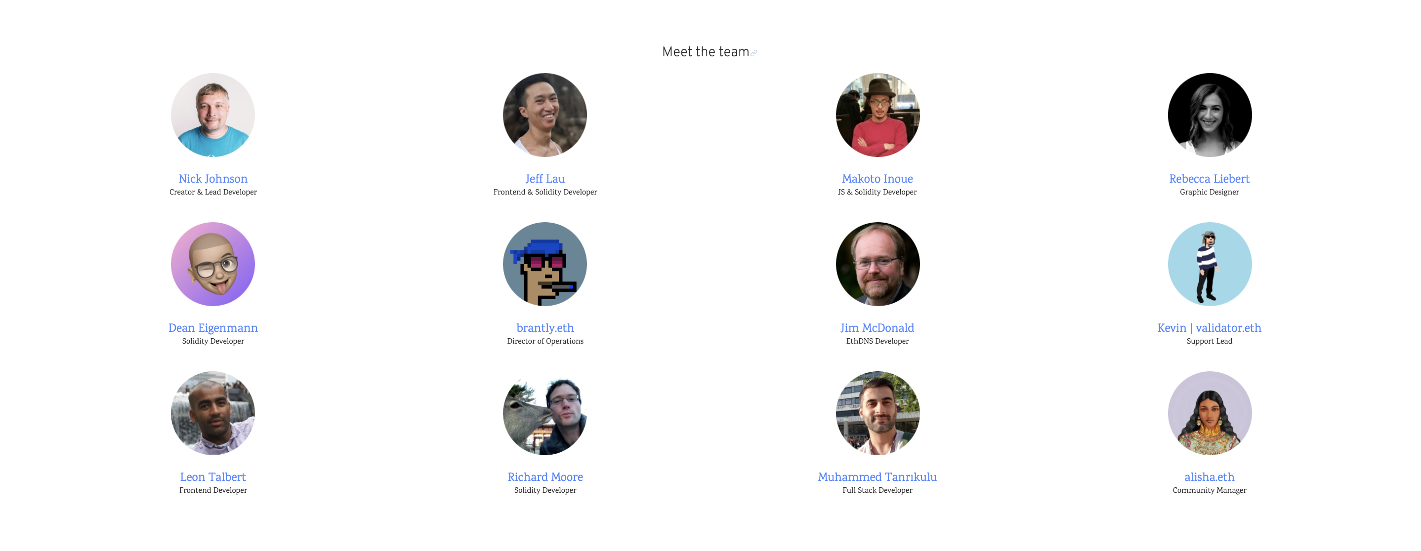 The Ethereum Name Service Team