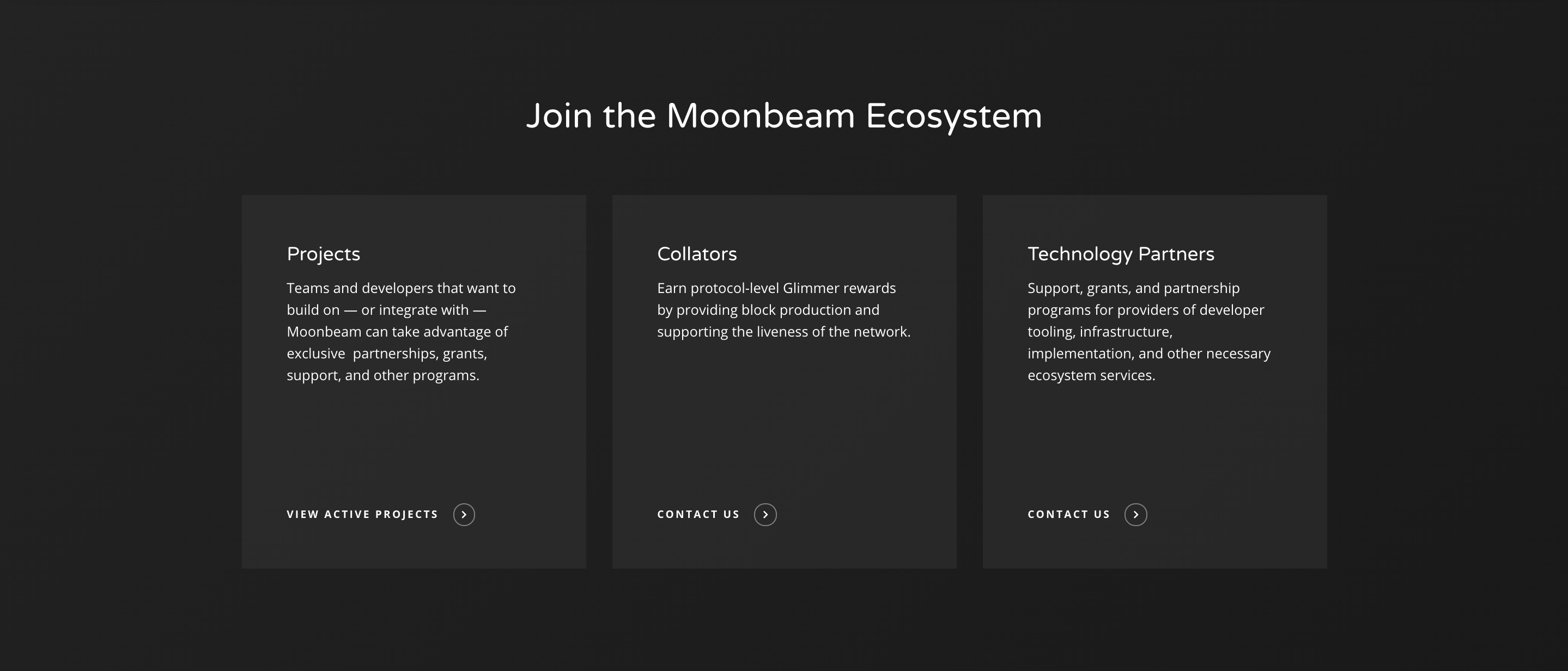 Moonbeam Ecosystem