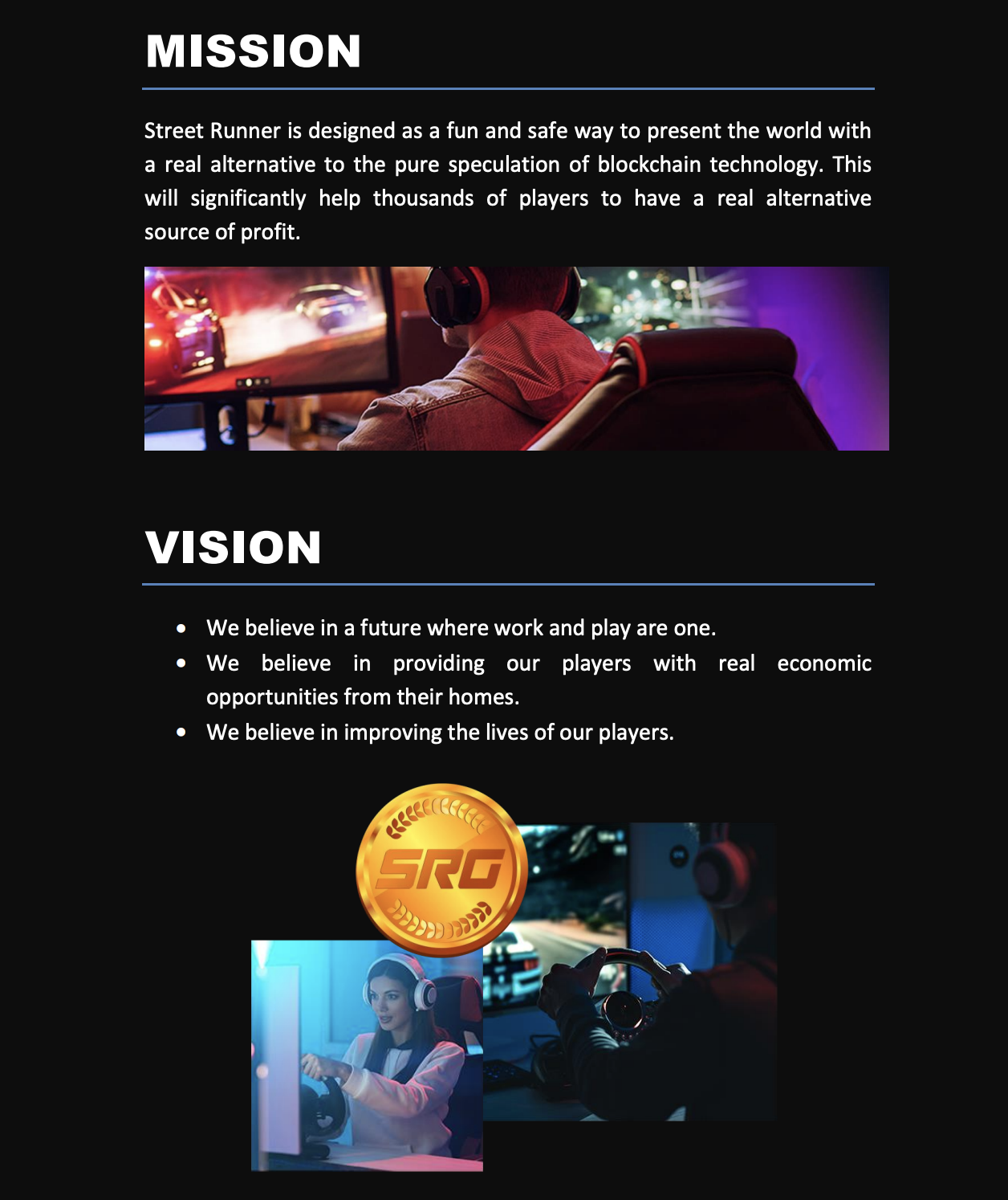 Street Runner Mission and Vision