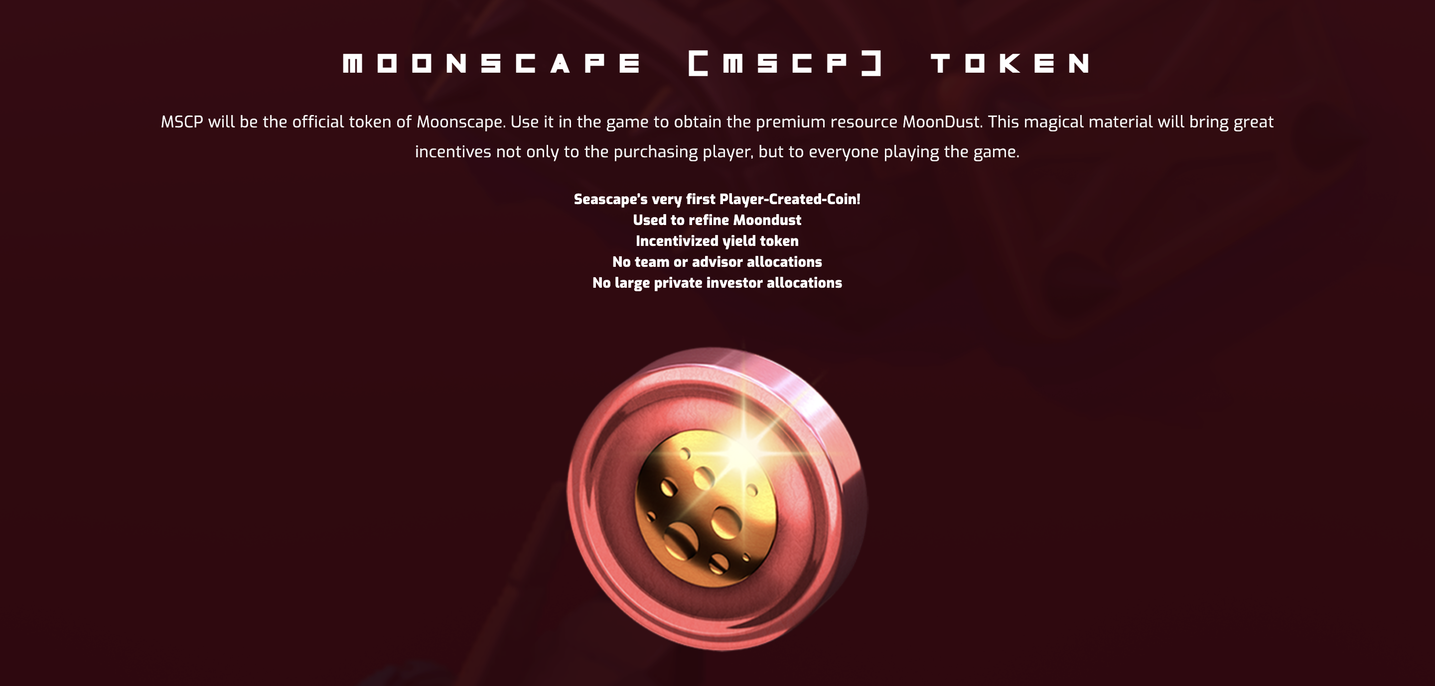 Moonscape Token Info