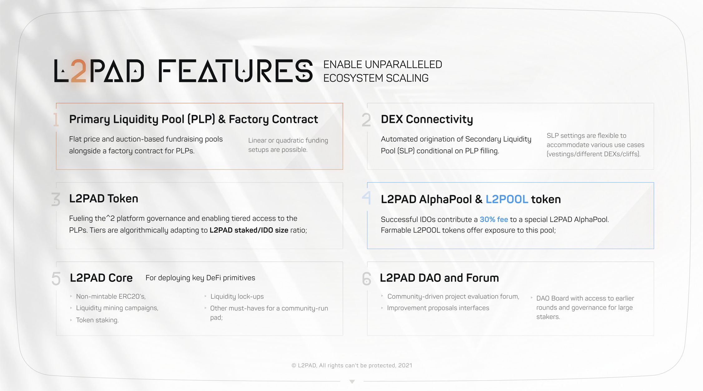 L2PAD Features