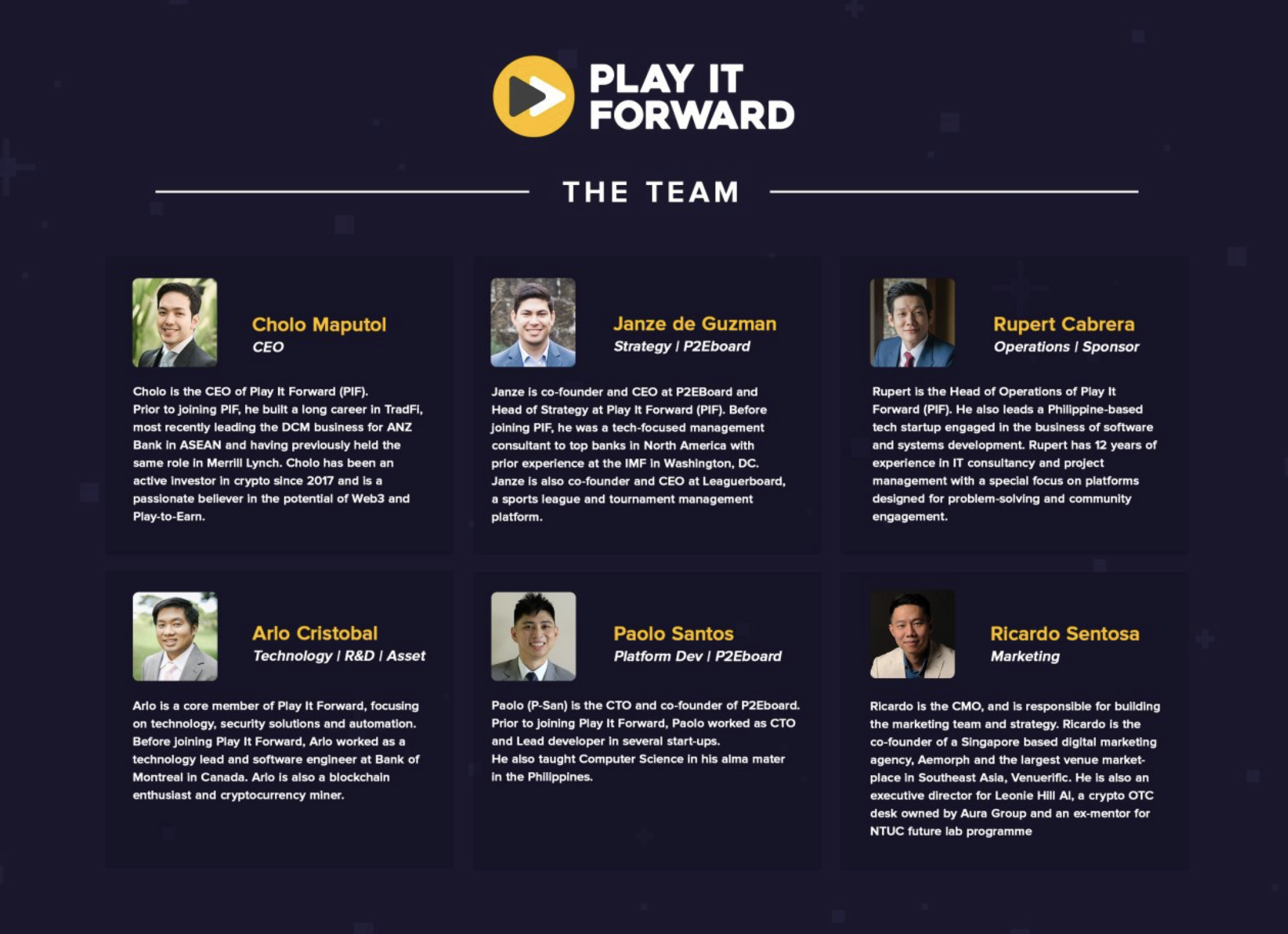 Play It Forward Team