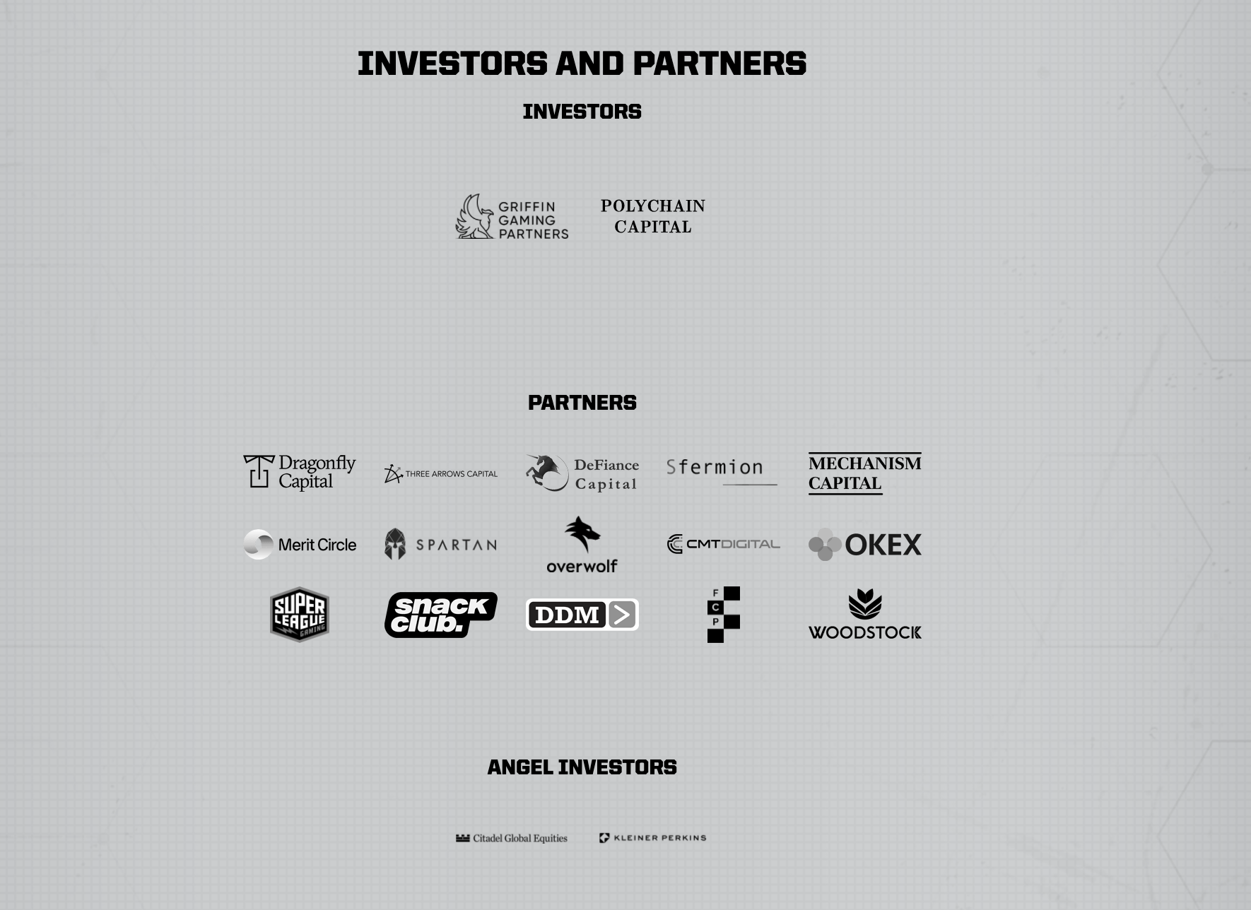Shrapnel Partners and Investors