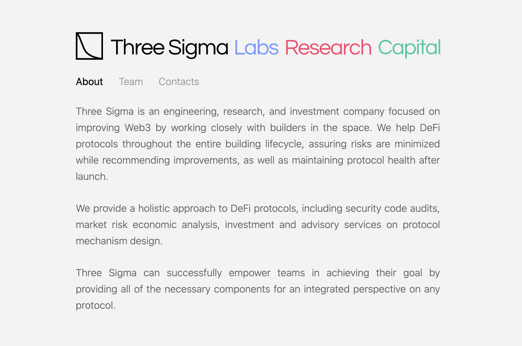Three Sigma About