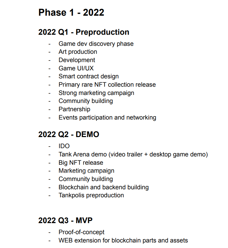 Tank Metaverse Roadmap 1