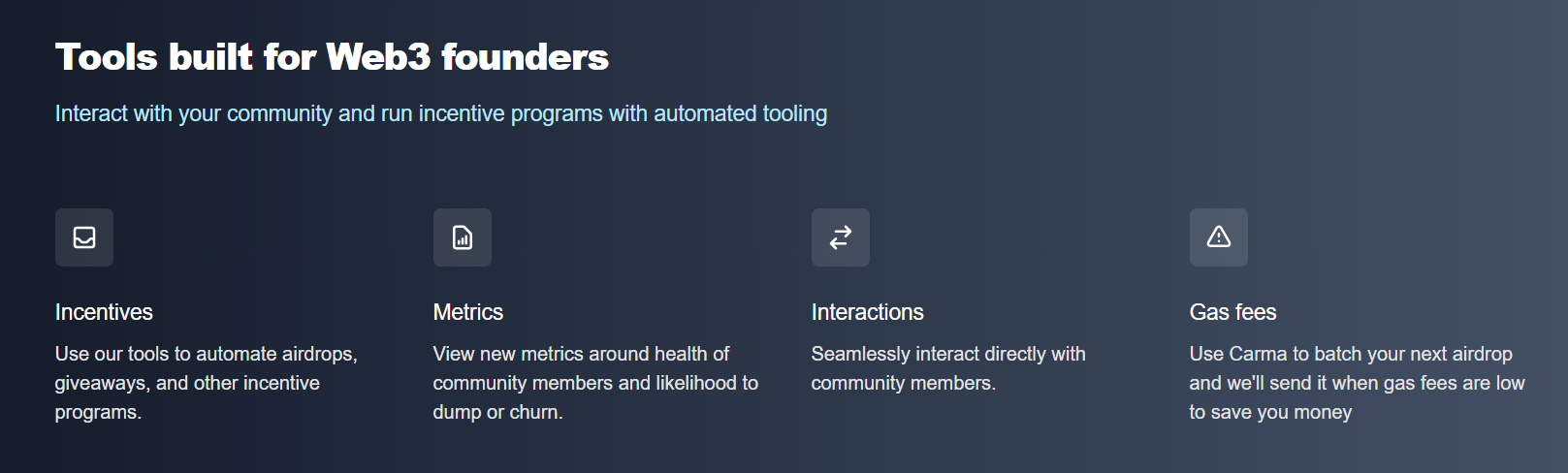 Carma Community Info