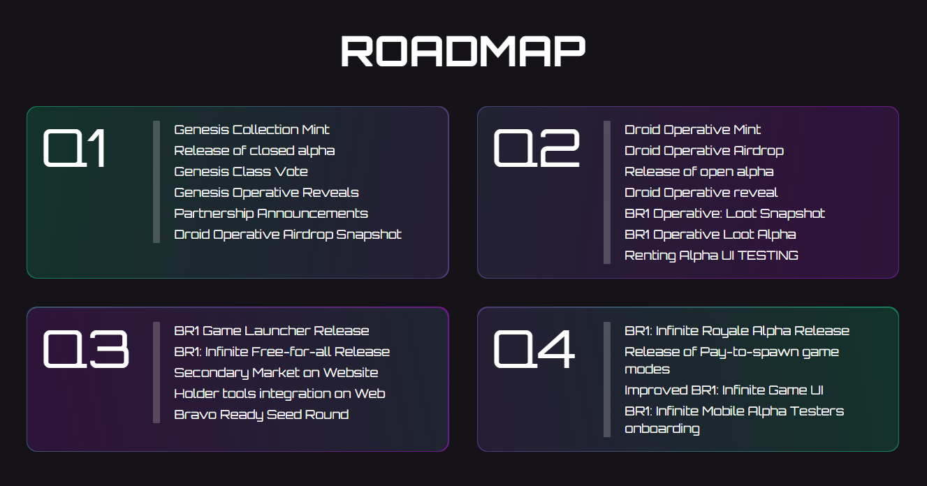 BR1 Game Roadmap