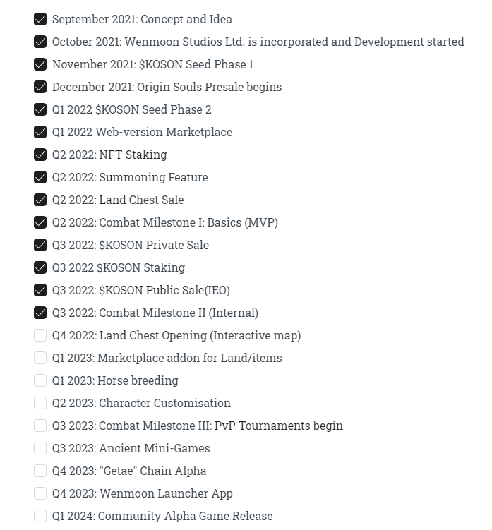 Age Of Zalmoxis Roadmap