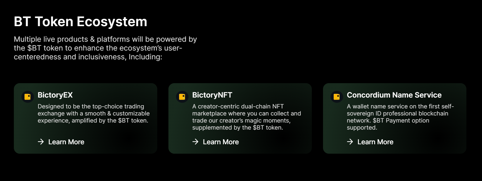 Bictory Finance Info 1