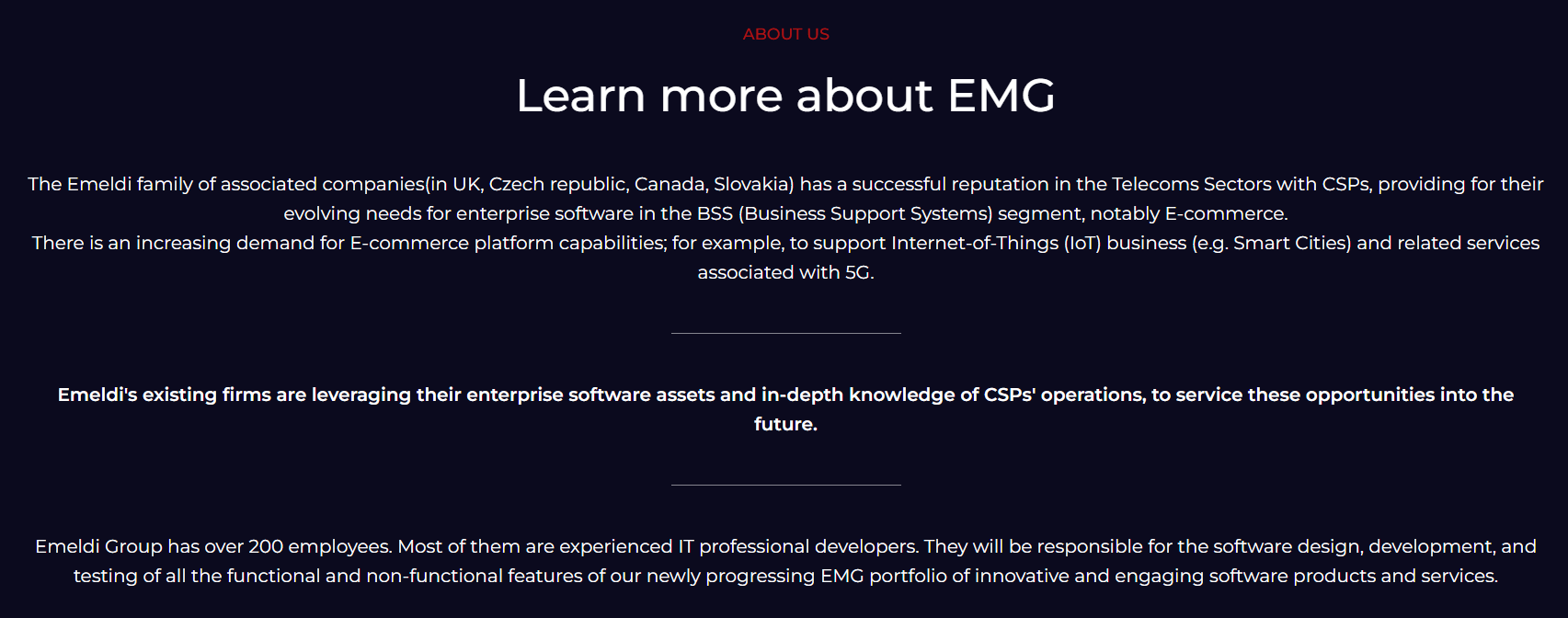 EMG Coin About