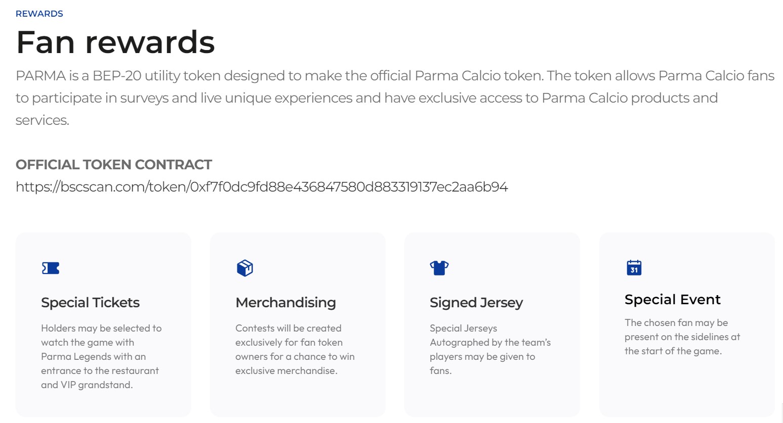 PARMA Fan Token Info