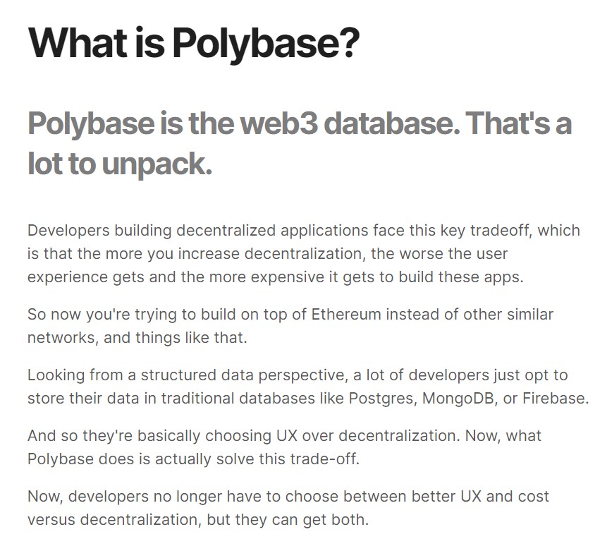 Polybase Info
