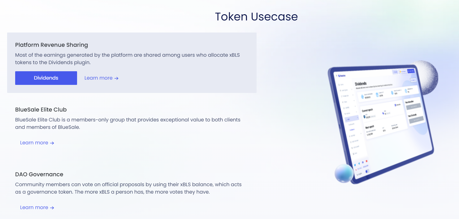 BlueSale Token Usecase