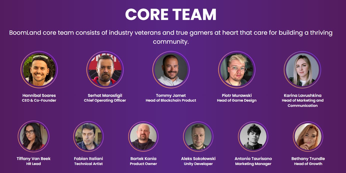 BoomLand Core Team