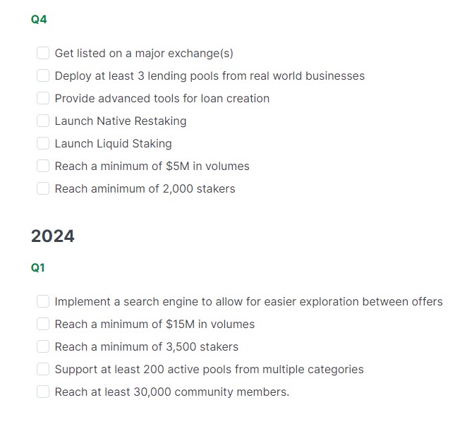 Earn Network Roadmap 2