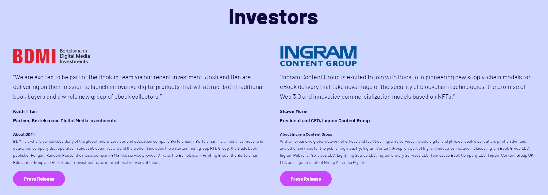 Book Investors