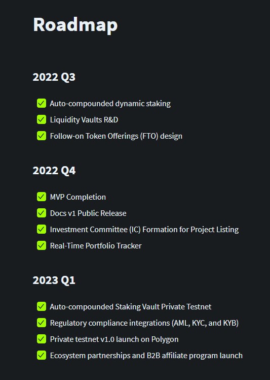 Finceptor Roadmap