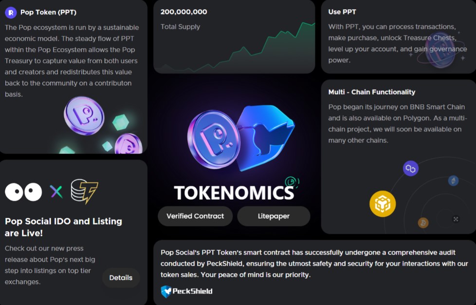 Pop Social Tokenomics