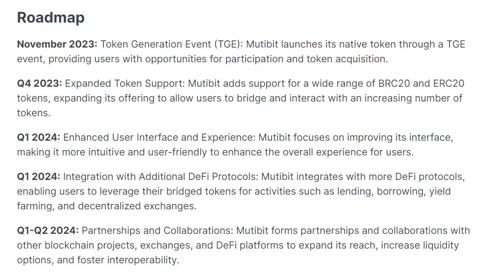 MultiBit Roadmap