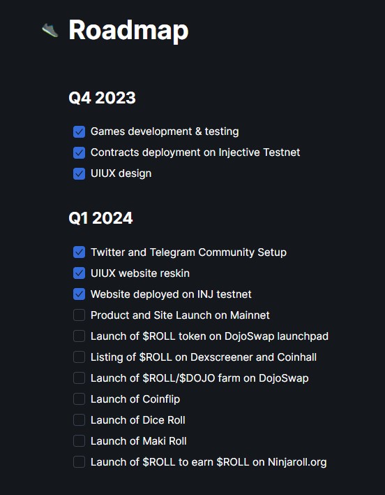 NinjaRoll Roadmap