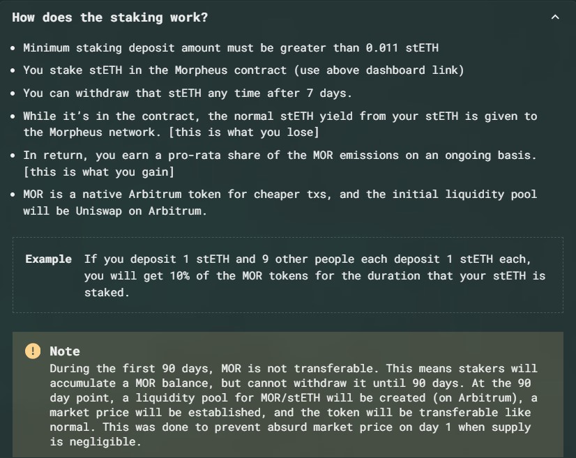 Morpheus How Does The Staking Work