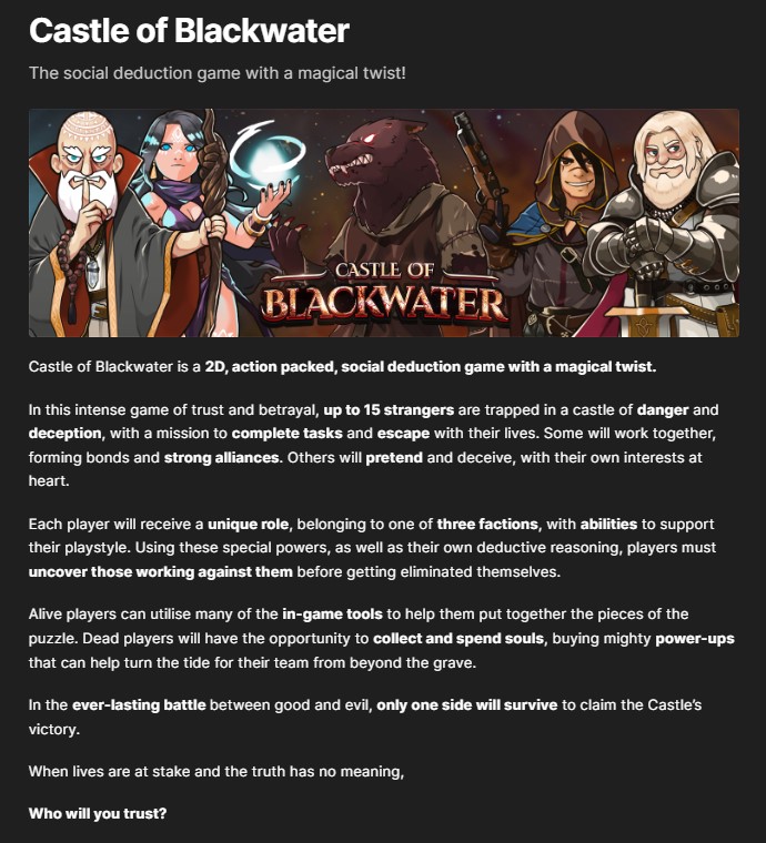 Castle Of Blackwater About