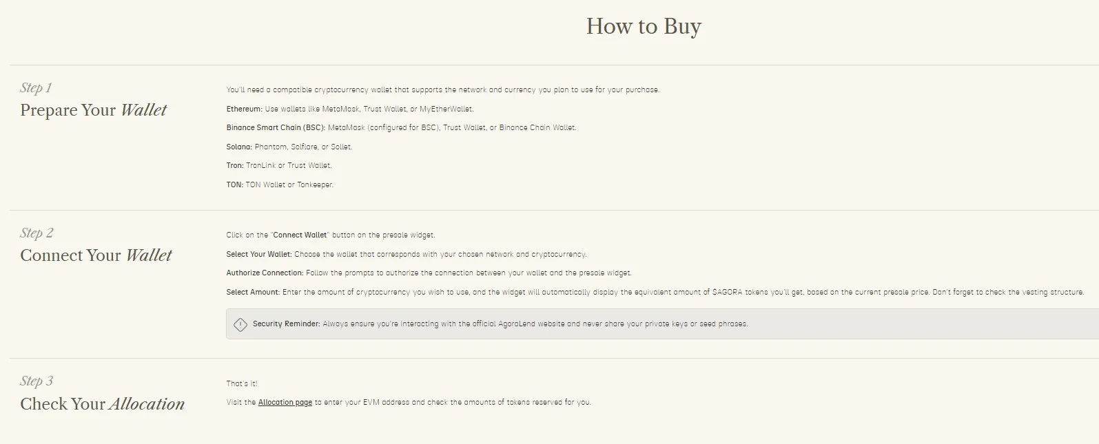 AgoraLend How To Buy