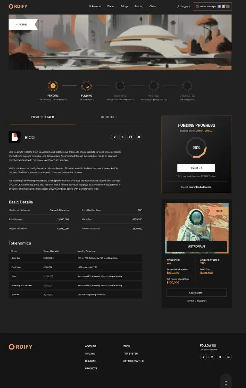 Ordify Launchpad Demo
