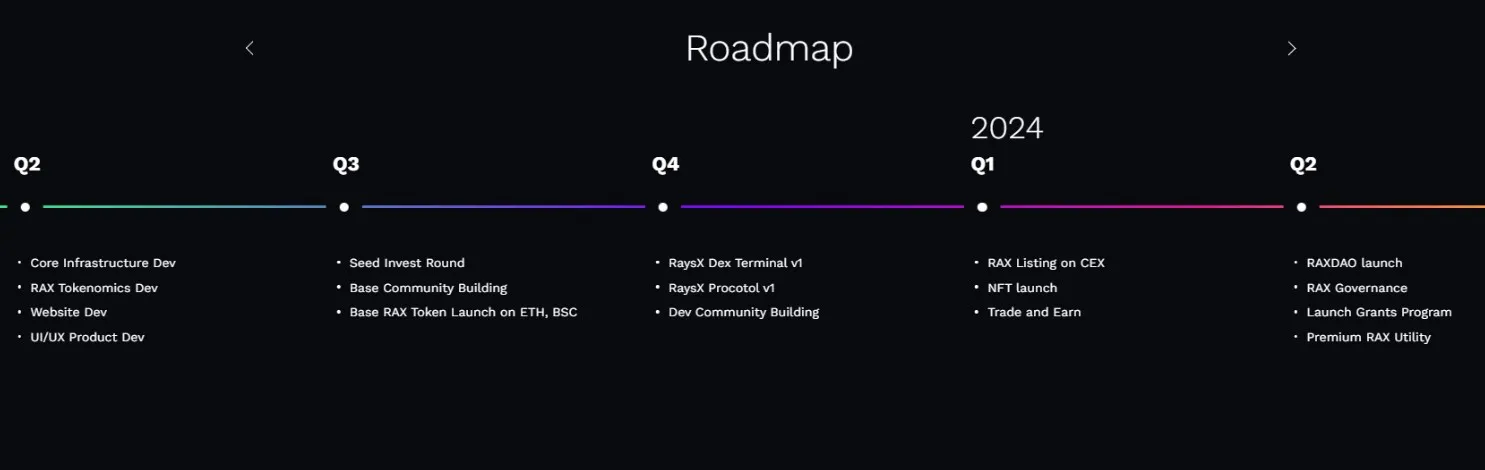 RaysX Roadmap